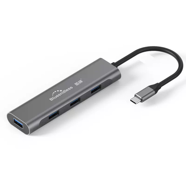 BlueEndless USB-C 4-Port USB-A 3.0 Hub | BS-HC401