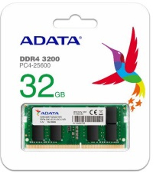 Adata DDR4 32GB SODIMM 3200MHz PC4-25600 Laptop RAM | AD4S32008G22-RGN