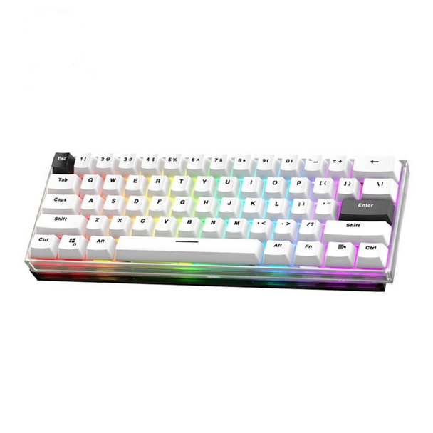 Fantech MK857 MAXFIT61 RGB Wired Mechanical Gaming Keyboard, White |  MK857