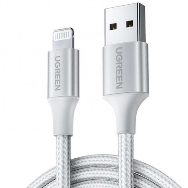 UGREEN USB to Lightning Charging & Sync Cable 1.5M Silver | 60162