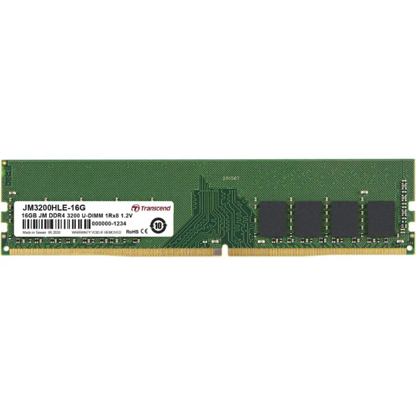 Transcend 16GB 3200MHz DDR4 RAM For Desktop | JM3200HLE-16G