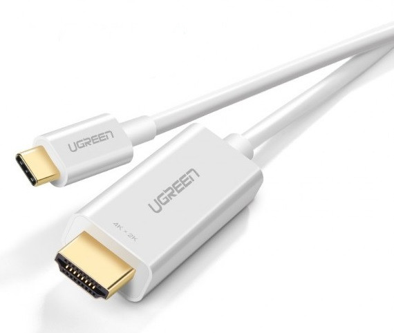 UGreen USB-C to 4k HDMI Male Cable, 1.5M White | 30841