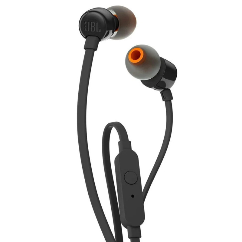 JBL T110 Pure Bass Black Wired In-Ear Earphones | JBLT110BLKAM