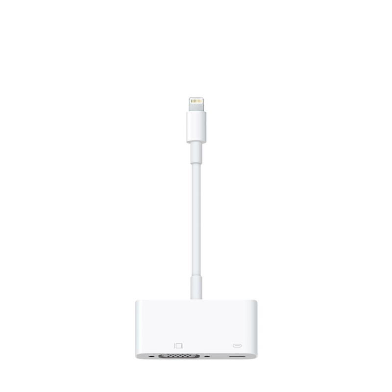 Apple Lightning to VGA Adapter MD825 — iPhone & iPad Display Output to Projector/Monitor