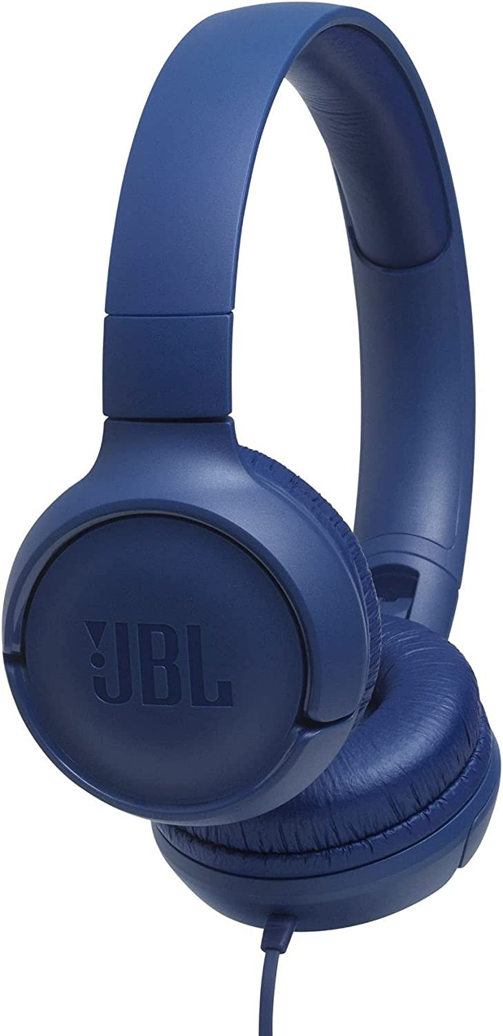 JBL TUNE 500 On-Ear Wired Headphone - Blue | Tune 500