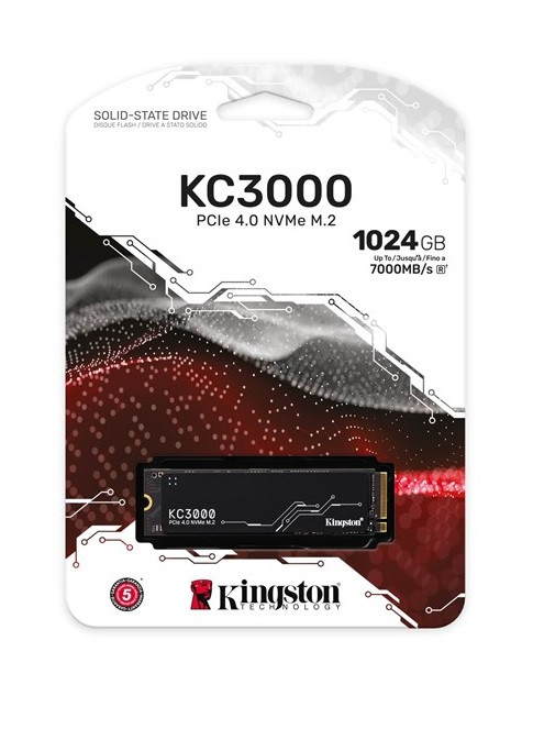 Kingston KC3000 1TB M.2-2280 PCIe 4.0 X4 NVMe Gen4 | KC3000