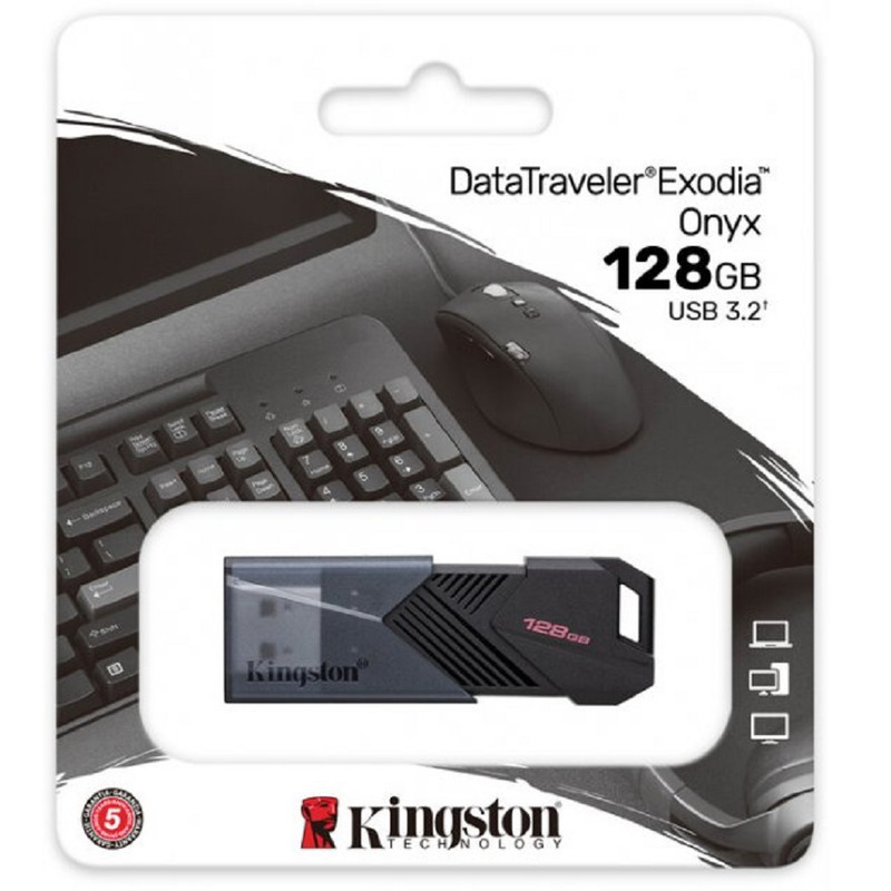 Kingston 128GB Datatraveler Exodia Onyx USB 3.2 | DTXON/128GB