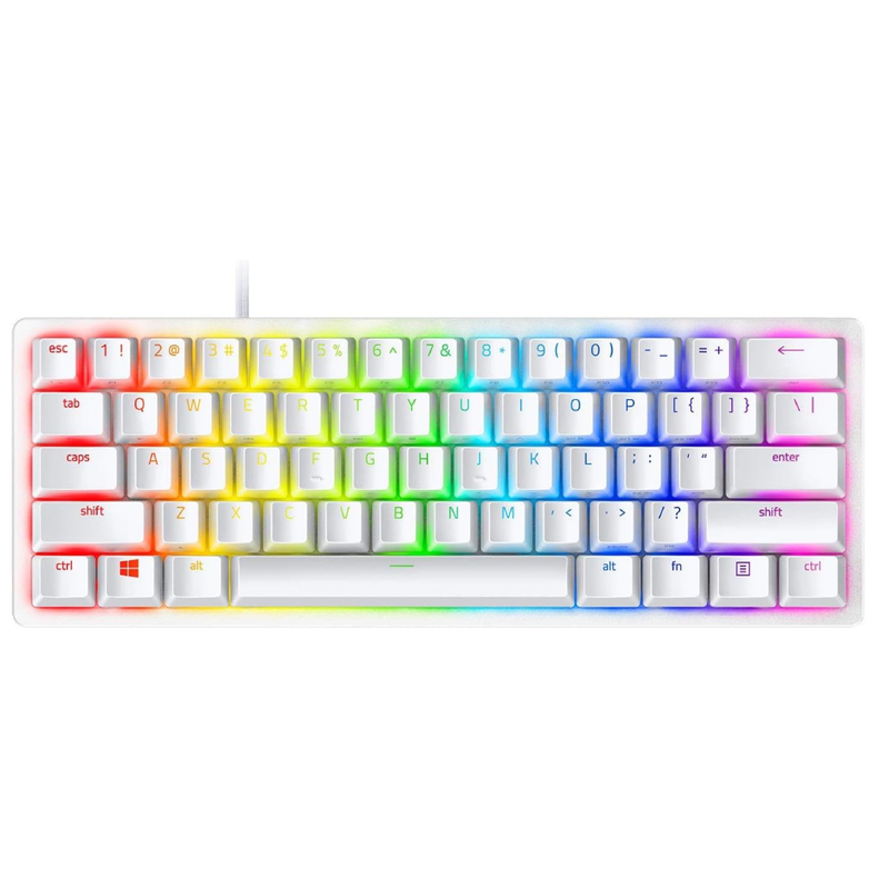 Razer Huntsman Mini White Gaming Keyboad (Purple Switch) | RZ03-03390300-R3M1