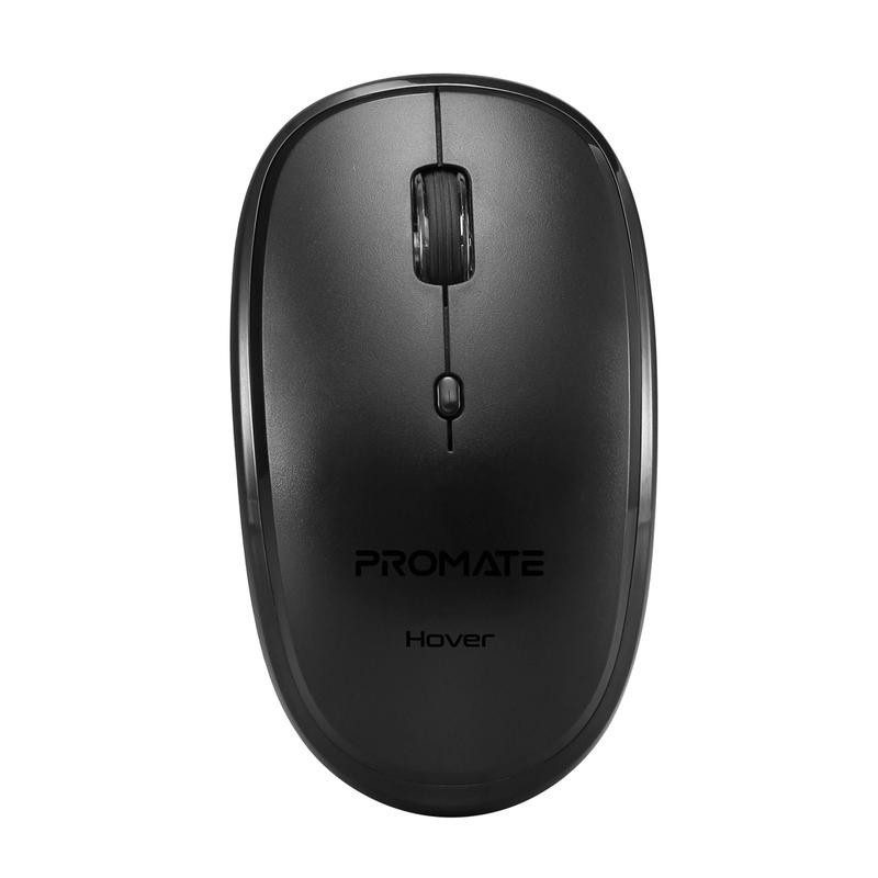 PROMATE HOVER Sleek Precision Tracking Ergonomic Wireless Mouse-Black | HOVER-BLACK
