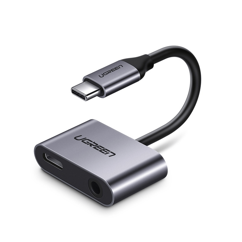 UGreen 2-in-1 USB C to 3.5mm Headphone and Charger Adapter | 60164 (Doesn't Support iPhone)