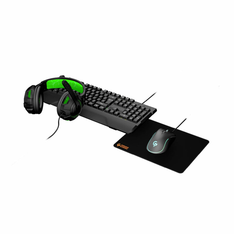 Porodo 4in1 Gaming Starter Kit ,Black | PDX213-BK