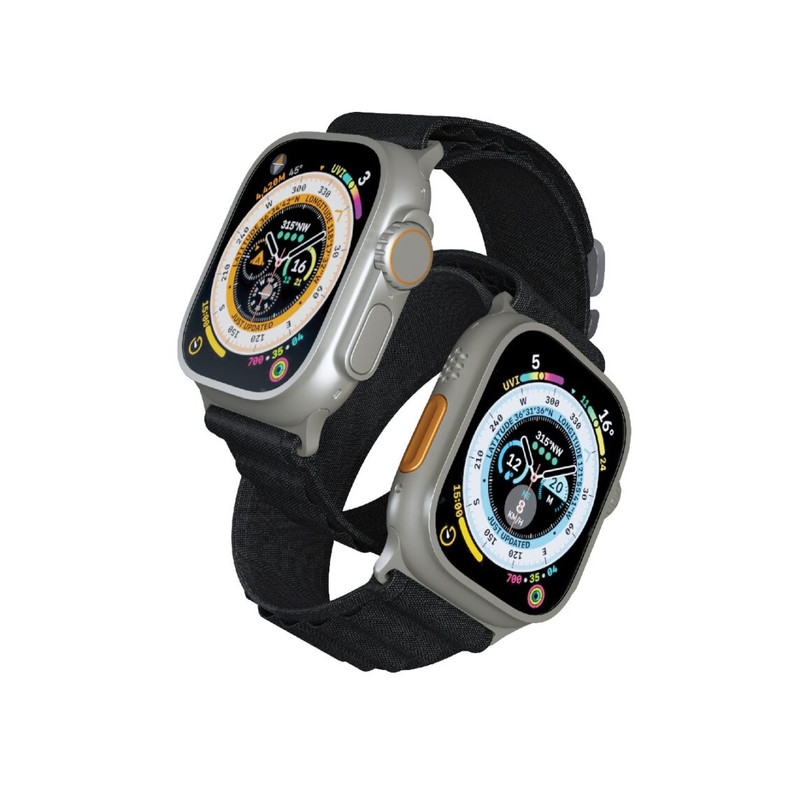 Porodo Smart Watch Ultra Titanium 1.86 Inches Wide Screen, Black | PD-SWULTI-BK