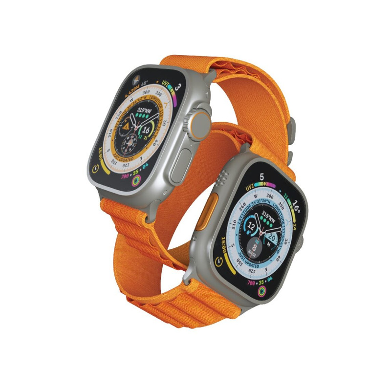 Porodo Smart Watch Ultra Titanium 1.86 Inches Wide Screen, Orange |PD-SWULTI-OG