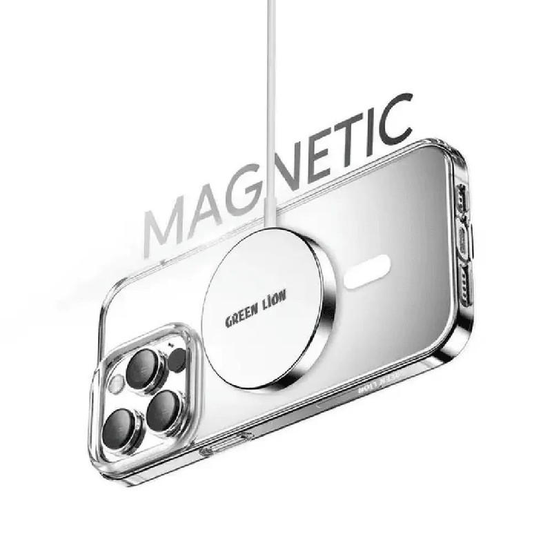 Green Lion Anti-Shock 360 Degree Magnetic ,iPhone 14 Max (6.7"), Clear Case| GN360MAG14MCL