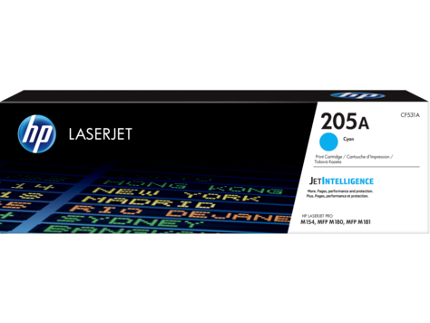 HP 205A Original LaserJet Toner Cartridge - Cyan | CF531A
