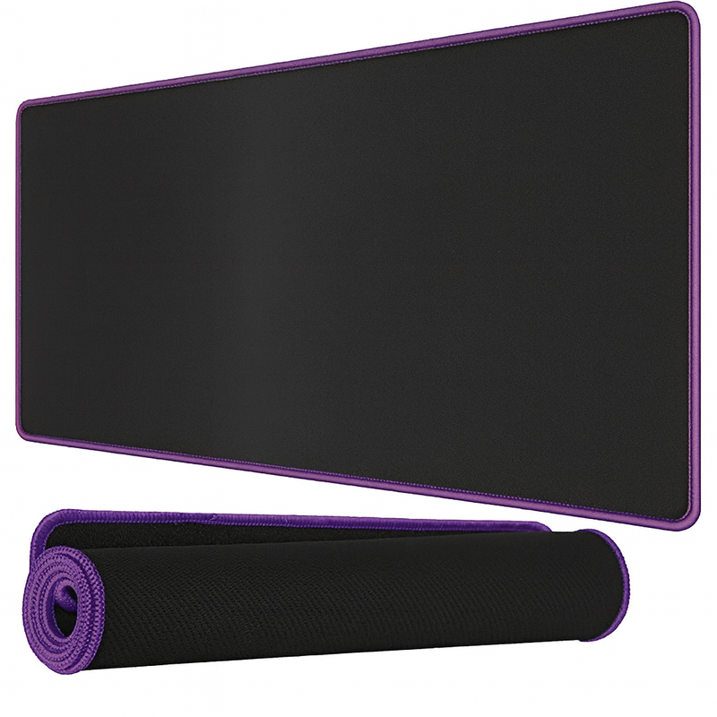 Purple Edge Medium (300*600) Mouse Pad - Black | MP-0028