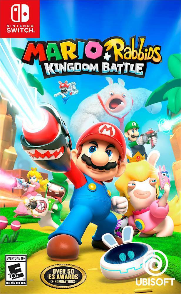 Nintendo Switch Mario and Rabbids Kingdom Battle 17:04 Searched the web 1. Product Name Mario + Rabbids Kingdom Battle — Nintendo Switch Game (Physical Cartridge) | Ubisoft