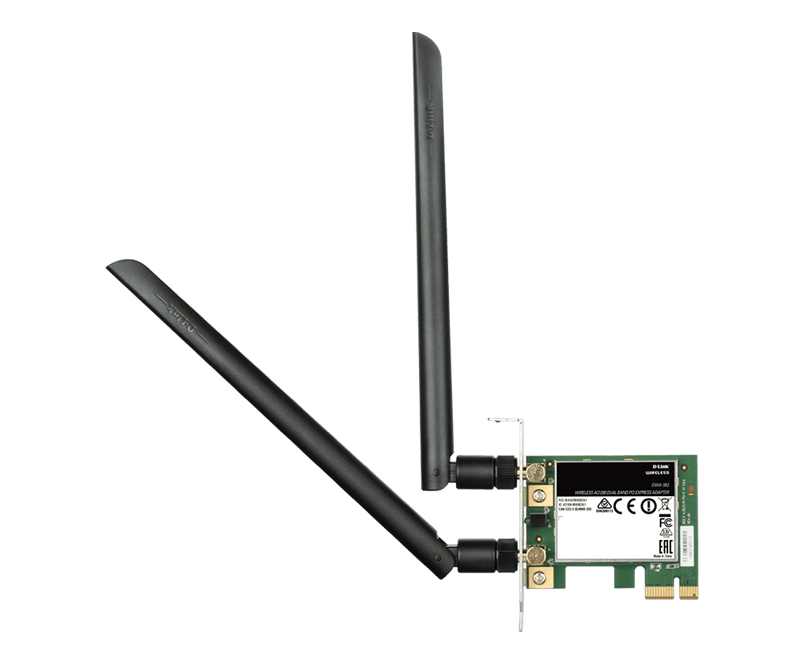 D-Link Wireless AC1200 Dual Band PCI Express Adapter |DWA-582/DSNA