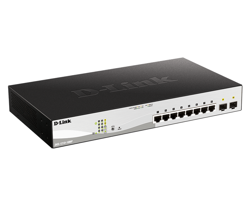 D-Link 10-Port Gigabit Smart Managed PoE Switch |DGS-1210-10MP