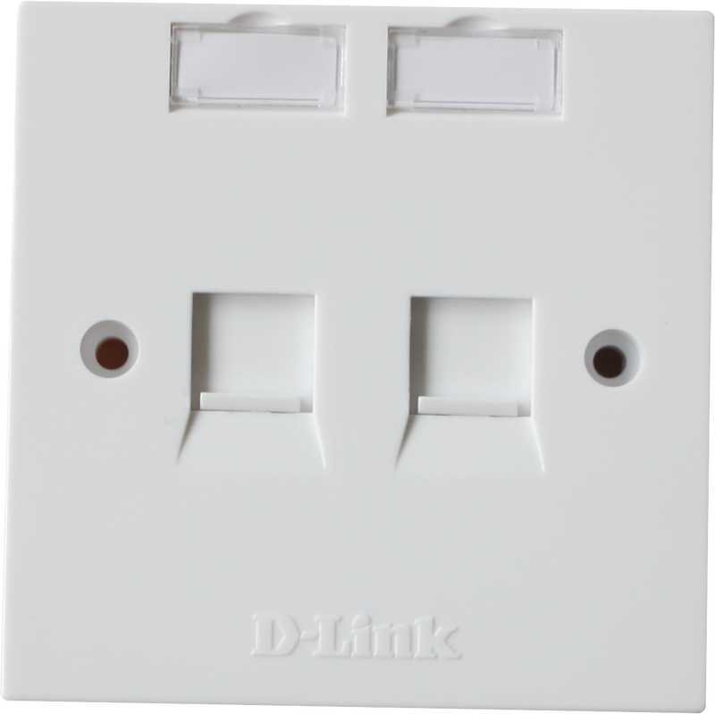D-link Flat Faceplates,white|NFP-0WHI21