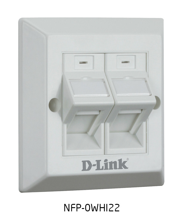 D-link Angular Faceplate,white|NFP-0WHI22