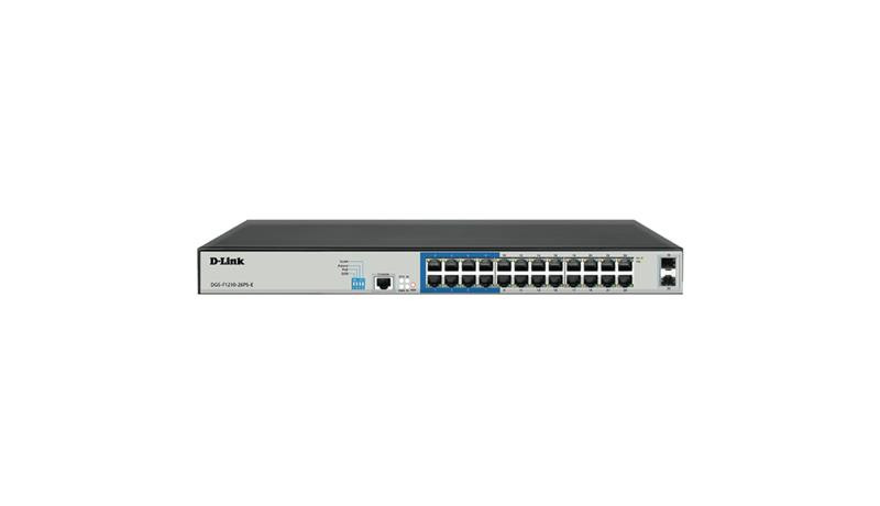 D-Link Switch 24x 10/100/1000BASE-T PoE Ports |DGS-F1210-26PS-E