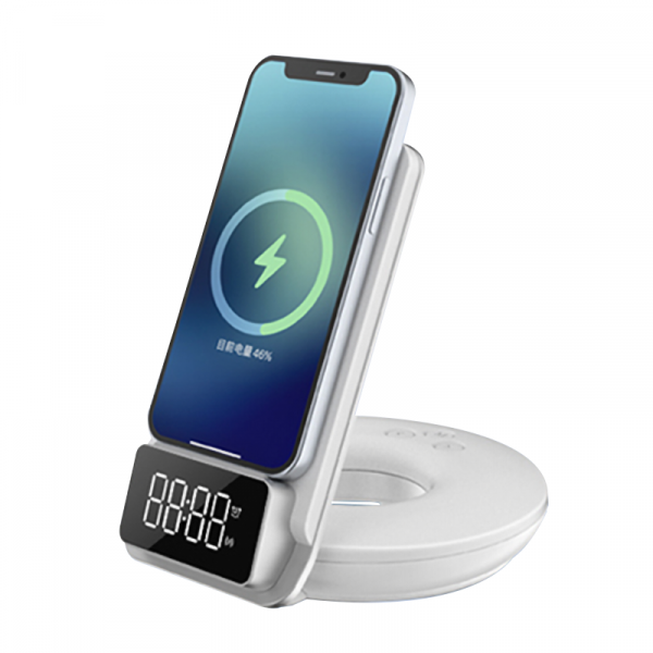 WIWU M11W Automatic Positioning 15W 4 In 1 Wireless Charger - White | M11W