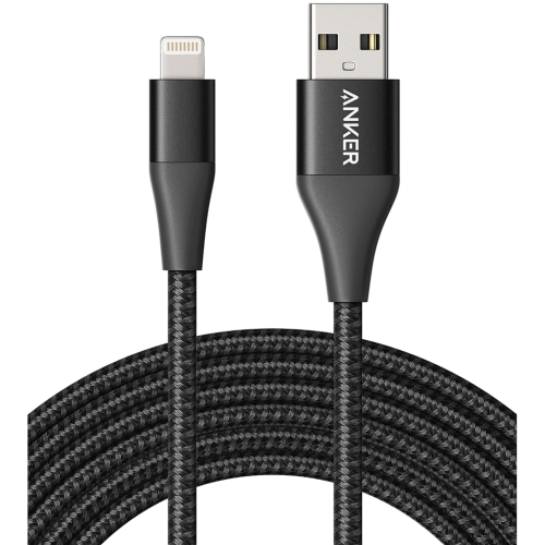 Anker Powerline+ II With Lightning Connector 10Ft Black | A8454H12-BK