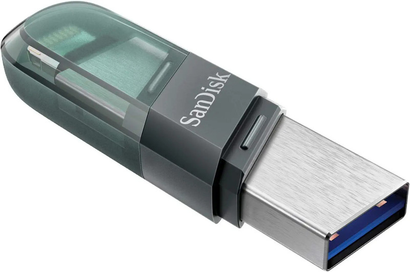 SanDisk iXpand Flash Drive Flip 256GB – Lightning & USB 3.1 | SDIX90N-256G-GN6NE