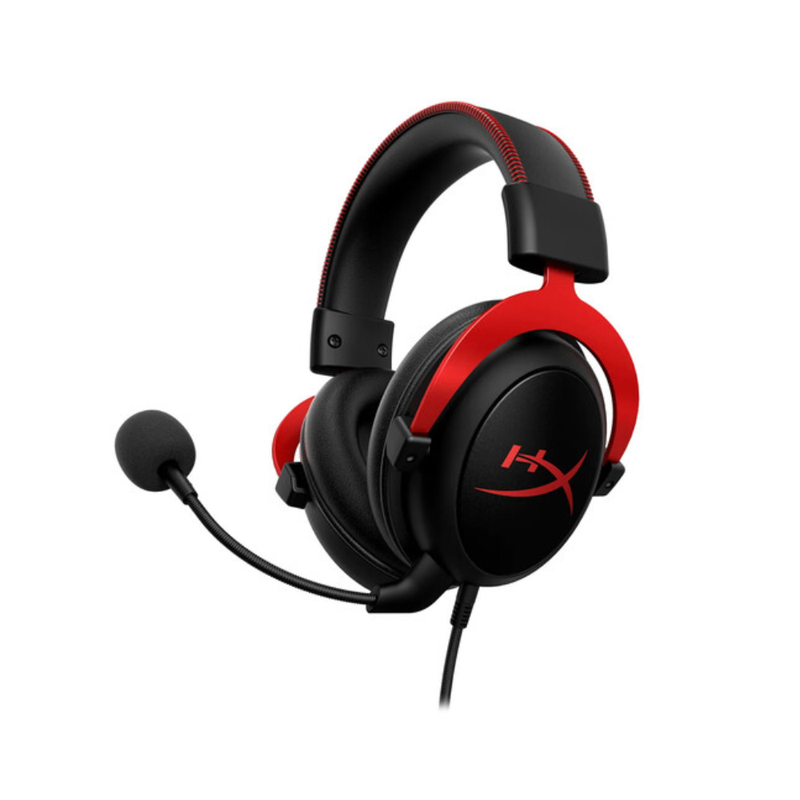 HyperX Cloud II Wired Gaming Headset, Black/Red | 4P5M0AA