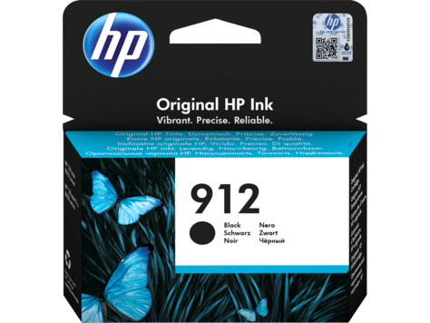 HP 912 Original Ink Cartridge, Black | 3YL80AE