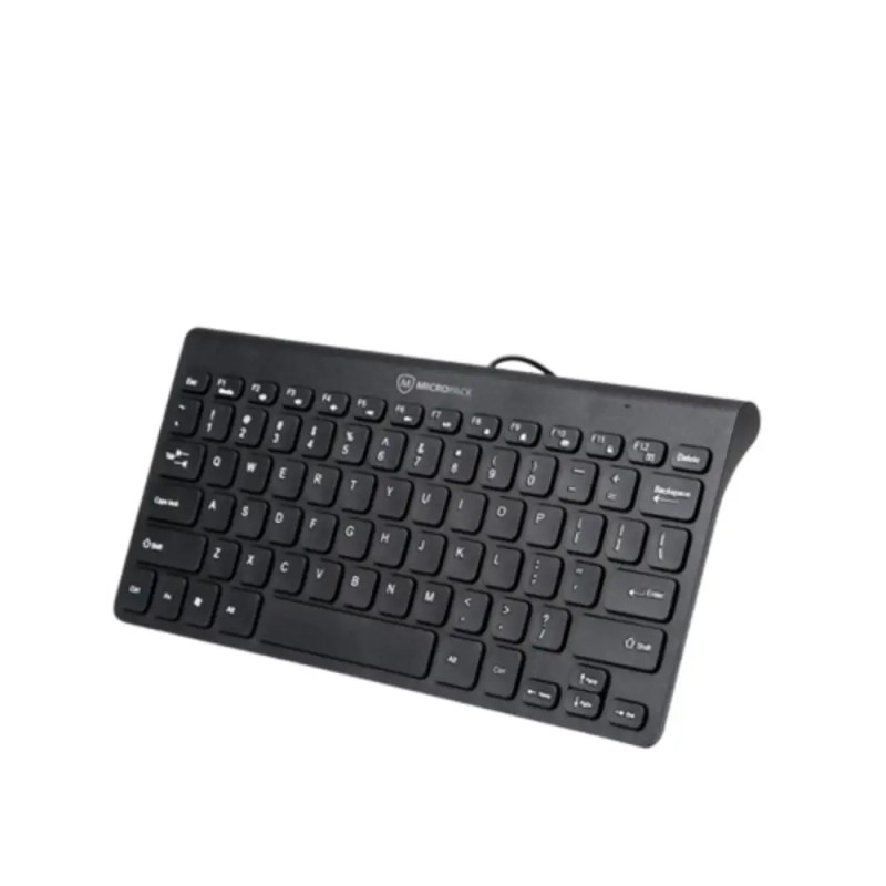 Micropack K-2208stl Wired Compact & Ultra Slim Keyboard ,Black| K-2208STL