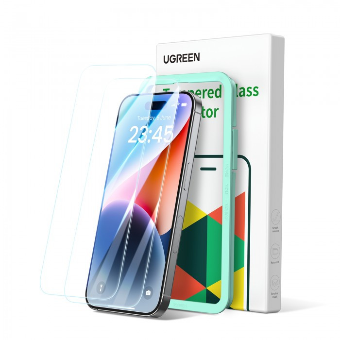 Ugreen HD Screen Tempered Protective Film For iPhone 15 | 25587