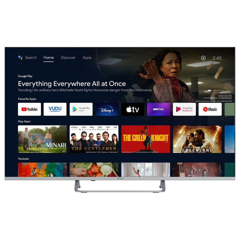 Tesla 43" 4Κ UHD LED Smart Android Frameless TV | 43E635SUS
