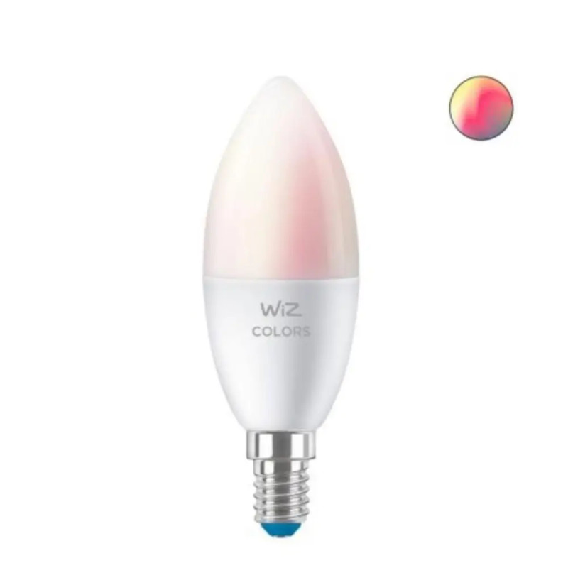 WiZ Candle Colour — Smart Wi-Fi BLE RGB LED Bulb, C37 E14 40W | 929002448802