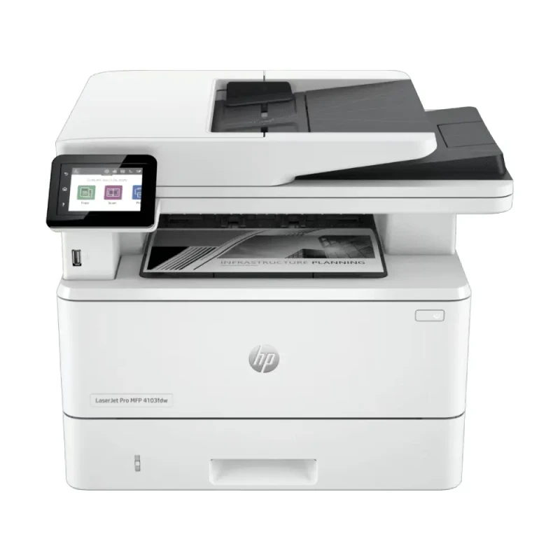 HP LaserJet Pro MFP 4103fdw 4-in-1 Monochrome Laser Printer - Auto Duplex - Wi-Fi | 2Z629A