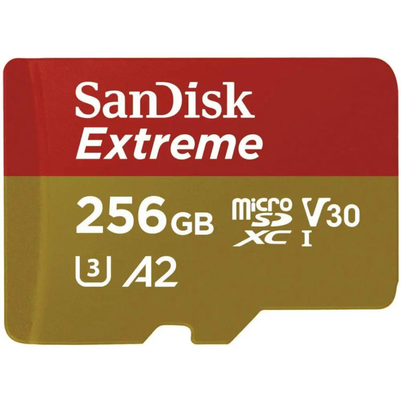 SanDisk Extreme micro SD UHS I Card 256GB | SDSQXAV-256G-GN6MN