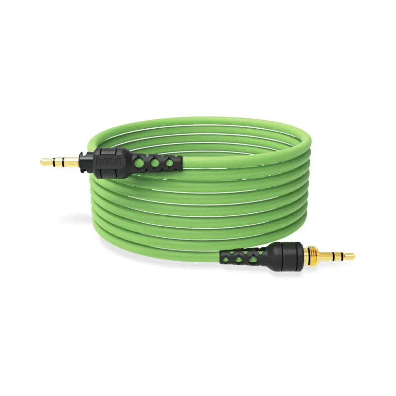 RODE 2.4m Headphone Cable For Use with the RØDE NTH-100 Headphones, Green| NTH-CABLE24G