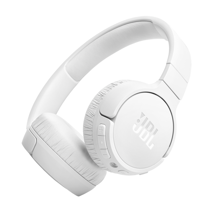 JBL Tune 670NC — Adaptive Noise Cancelling Wireless On-Ear Headphones | 70H Battery, Pure Bass | White
