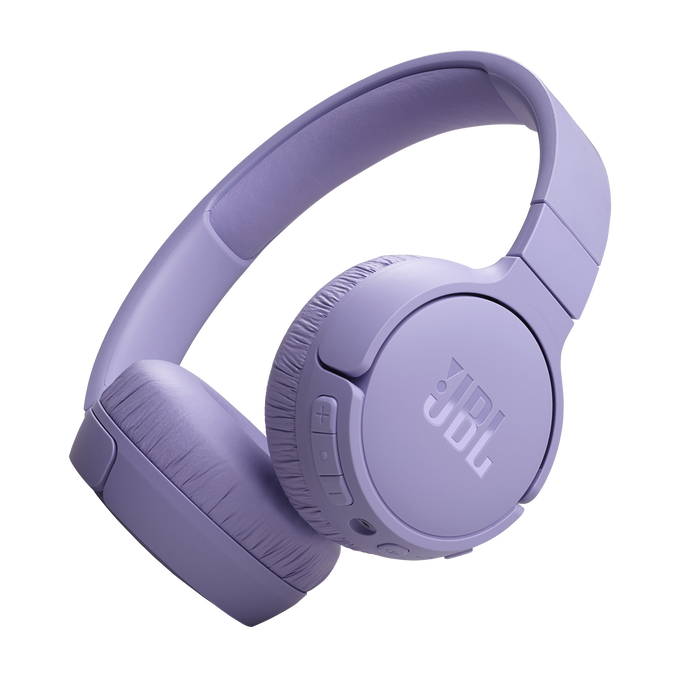 JBL Tune 670NC — Adaptive Noise Cancelling Wireless On-Ear Headphones | 70H Battery, Pure Bass | Purple
