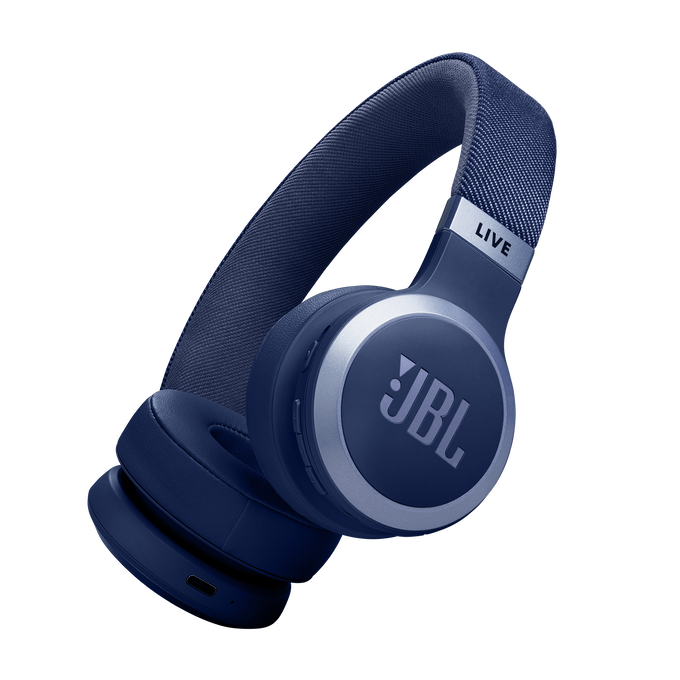 JBL Live 670btnc Bluetooth Headset , Blue| JBLLIVE670NCBLU