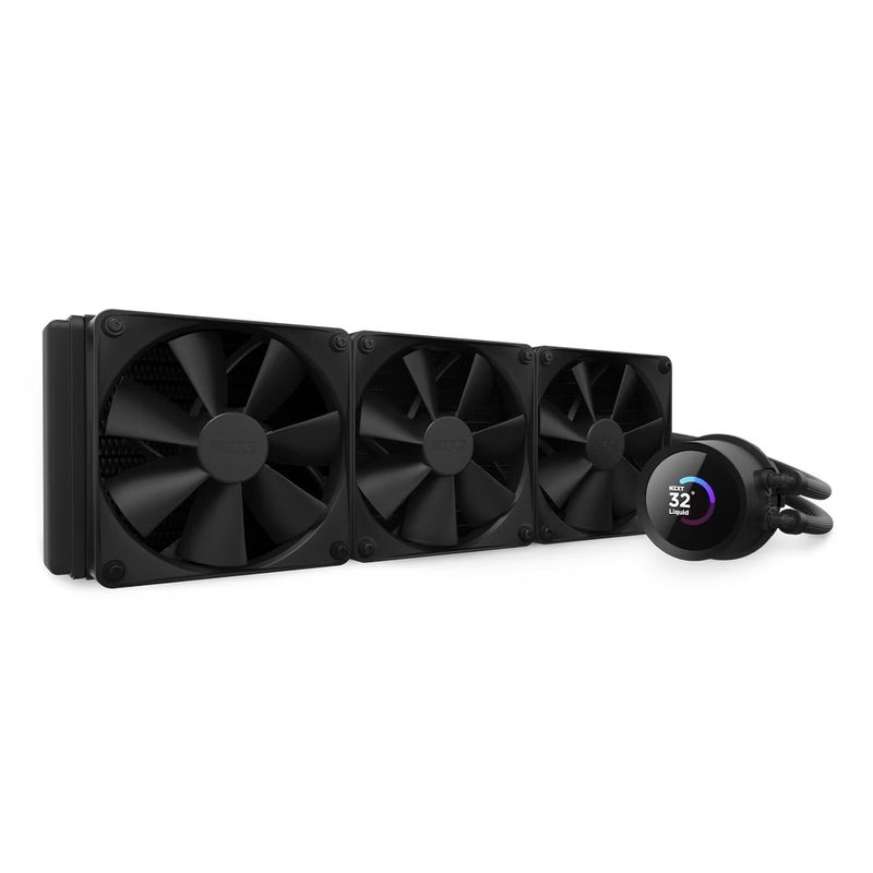 NZXT Kraken 360 360mm AIO Liquid Cooler with LCD Display - Matte Black | RL-KN360-B1