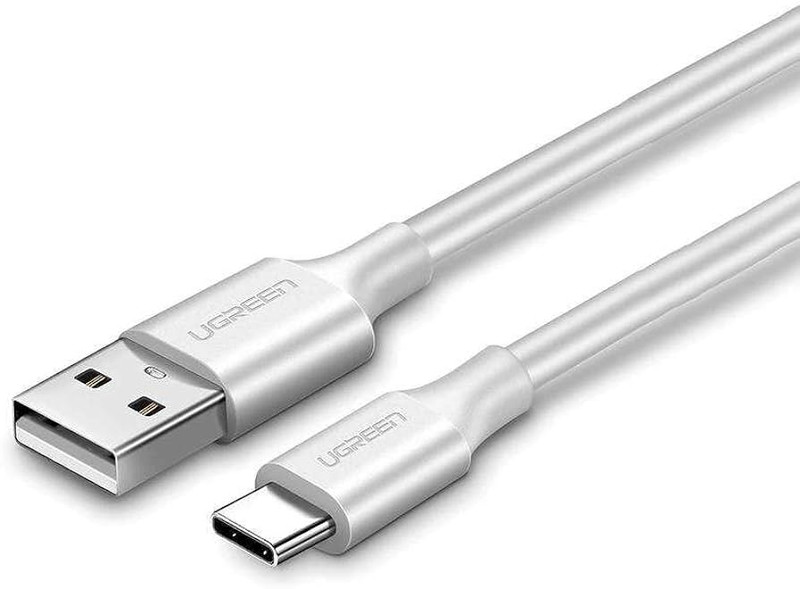 UGREEN 1M USB to USB-C Fast Charge and Sync Cable, White | 60121