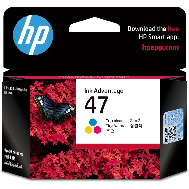 HP 47 Tri-Color Original Ink Advantage Cartridge | 6ZD61AE