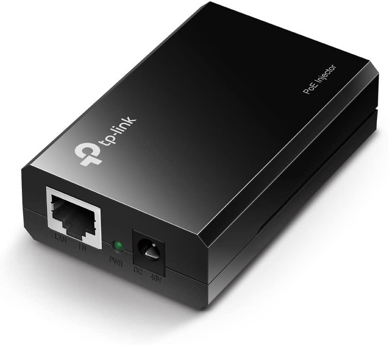 TP-LINK 802.3af Gigabit PoE Injector | Convert Non-PoE to PoE Adapter | Auto Detects the Required Power, up to 15.4W | Plug & Play | Distance Up to 100 meters (328 ft.) | Black (TL-PoE150S)