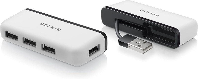 Belkin 4-Port Travel Hub - White | F4U021bt