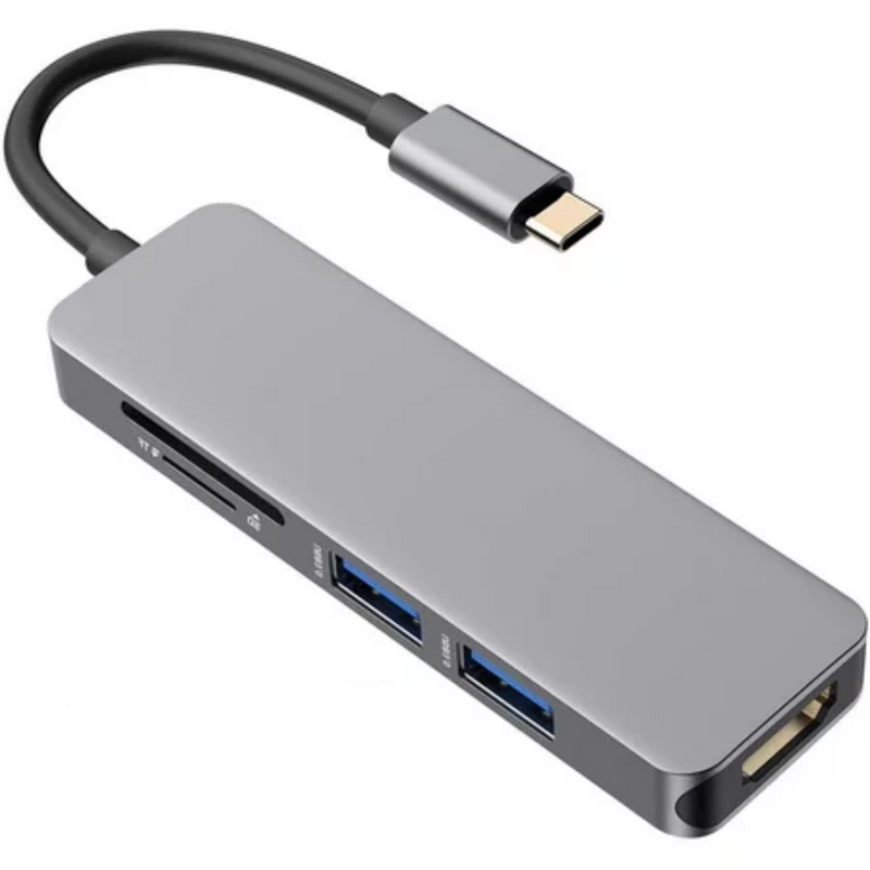 IWAYS 5-in-1 Type C Docking Station HDMI + SD Card + TF + USB3.0*2 | IW-TC17A