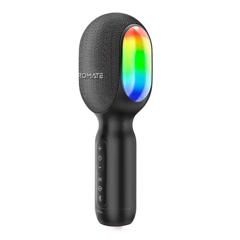 Promate VocalMic 5-In-1 Wireless Karaoke Microphone and Speaker - Black | VocalMic