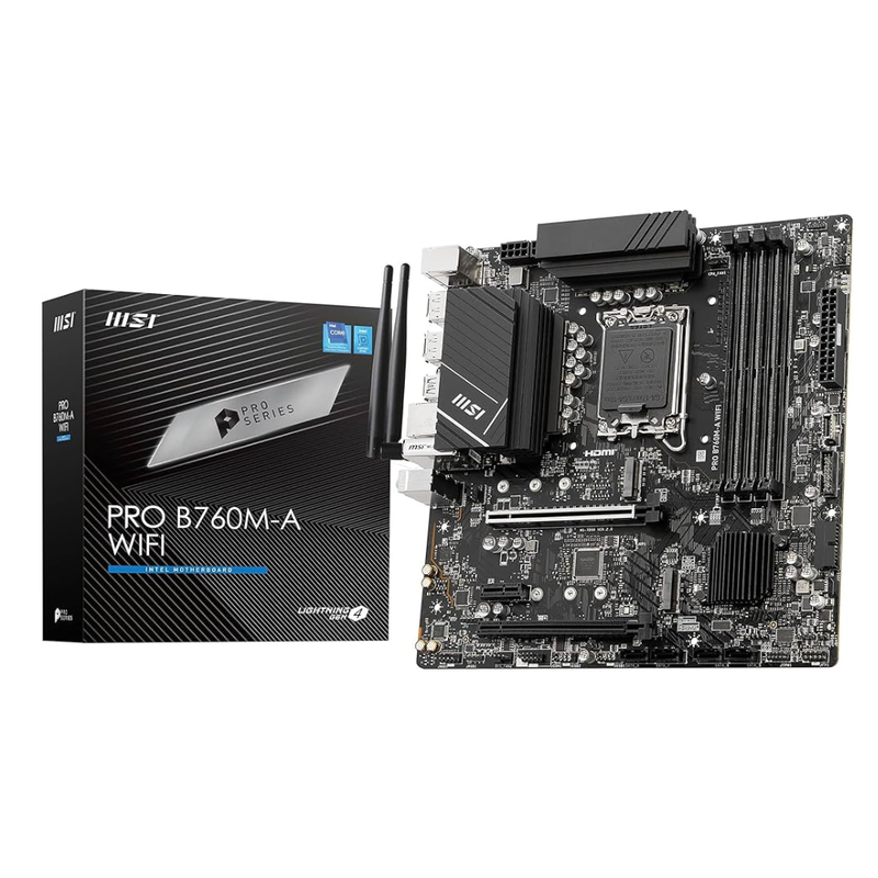 MSI Pro B760M-A WiFi DDR5 Motherboard