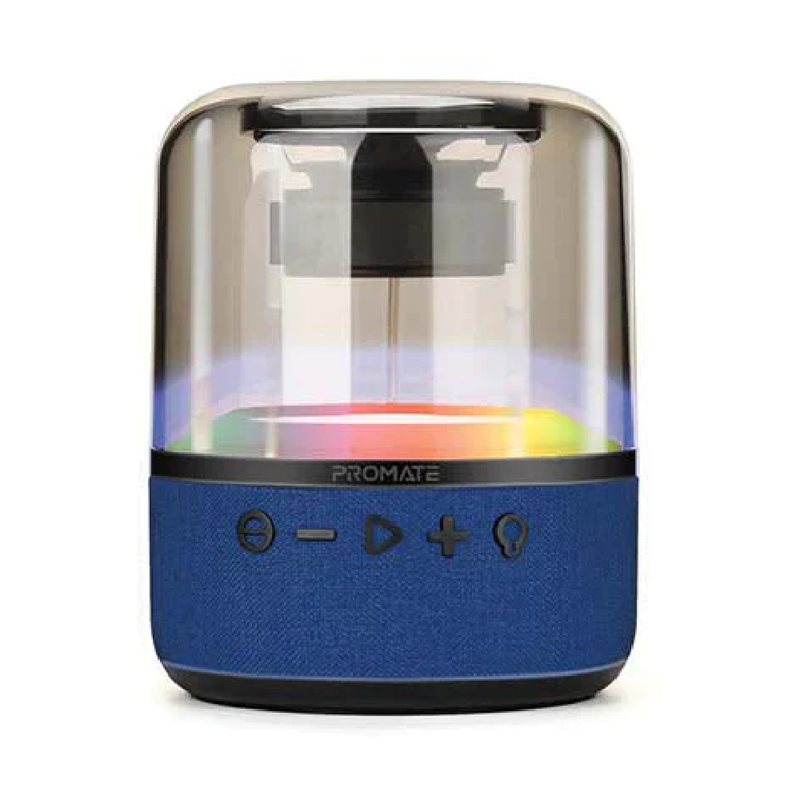 Promate HD LumiSound 360° Surround Sound Speaker Blue | Glitz-L.Blue